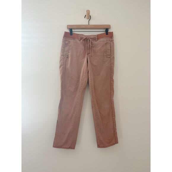 Anthropologie Hei Hei Utility Pants Size 8 Pink Pull On Pull On Cargos - Picture 1 of 9